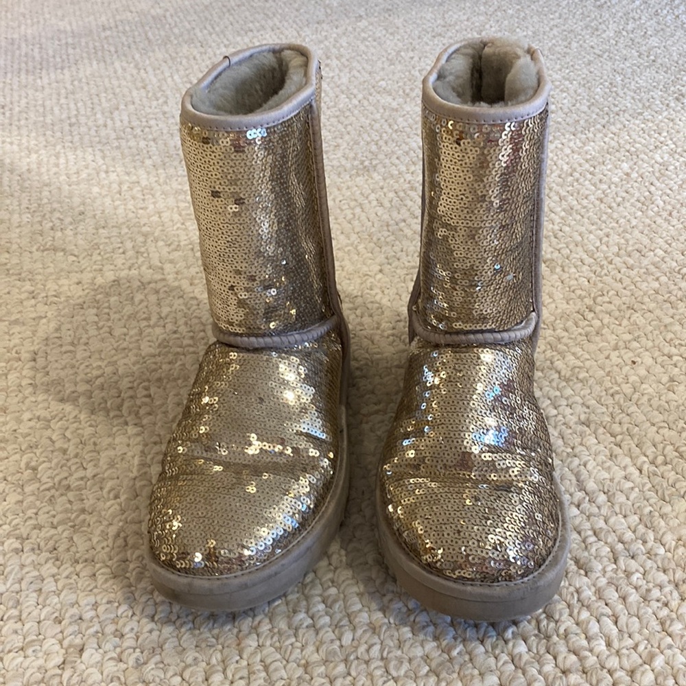 Silver Sequin Ugg Boots! - image 1